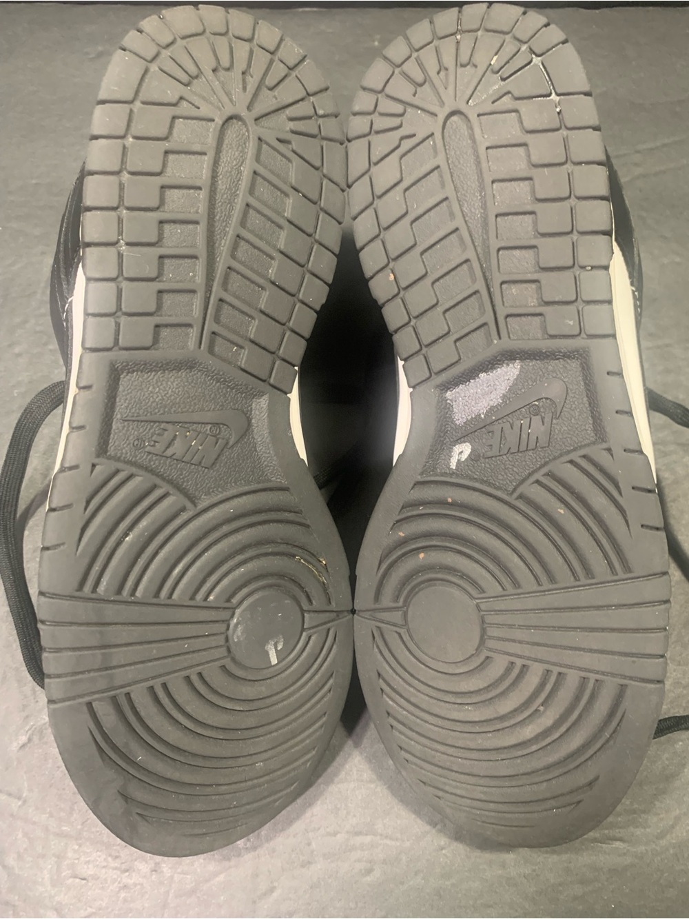 Nike Dunks Low Women’s White Black Sneakers Shoe Size -8 - Picture 8 of 9